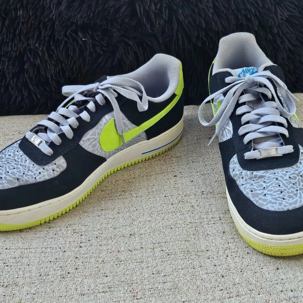 Nike Air Force 1 Men Sneaker Lace Up Shoes Multi Color Size 13US 12UK - Picture 7 of 10